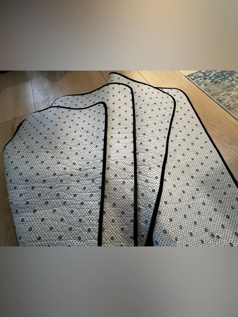 Set of FOUR Soft Absorbent Floormats Black Velvet For Any Room!